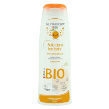 Alphanova Kids Bain moussant Bulle dans Ton Bain Abricot Bio 250ml Vegan pour Peau Normale
