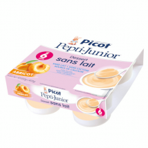 Picot Mon 1er Dessert sans Lait Abricot +6m 4 x 100g - Fruits, Dessert Lacté -