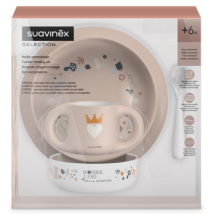 Vaisselle d'apprentissage Suavinex Wonderland Rose +6 mois