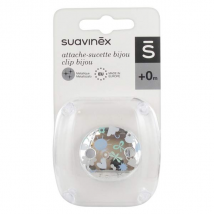 Suavinex Accessoires Attache-Sucette Joya Bijou Memories Bleu - Chaînette -