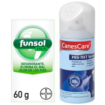 Funsol Desodorante Pies Polvo 60gr + Canescare Protect Spray 150ml