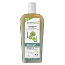 Dermaclay Shampoing Traitant Bio Cheveux Gras et Pellicules Argile Verte 400ml -