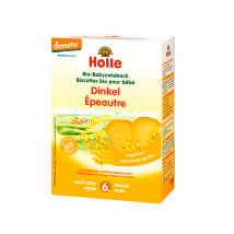 Holle Biscottes Epeautre Bio +6m 2 x 100g - Biscuit -