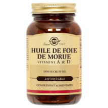 Solgar Huile de foie de Morue 250 Softgels