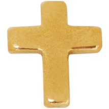 Inverness Pendiente 24K 38C Cruz Dorada
