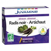 Juvamine Dépuratif-Détoxifiant Radis Noir Artichaut 10 ampoules Bio
