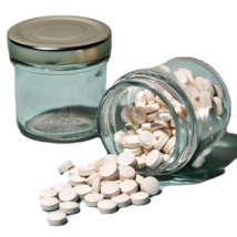 Denttabs Tarro de Vidrio para Dentífrico en Pastillas 72 ml