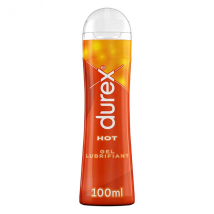 Durex Gel Lubrifiant Hot - Effet Chauffant - Lubrifiant à Base d'Eau - 100ml