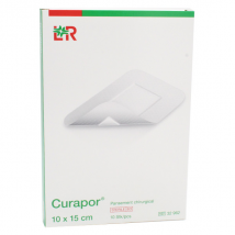 L&R Curapor Pansement Adhésif Chirurgical 10 x 15cm 10 unités - Résistant -