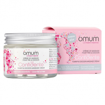 Omum La Confidente Crème de Massage Fouettée pour le Corps 50ml Bio pour Peau Normale, Peau Sèche à Très Sèche
