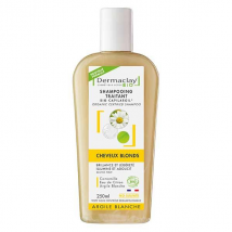 Dermaclay Shampoing Traitant Bio Cheveux Blonds Argile Blanche 250ml Vegan - Vitalité, Brillance, Eclat -