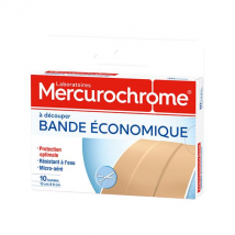 Mercurochrome Pansements Bande Economique boite de 10 - Protecteur,Waterproof -