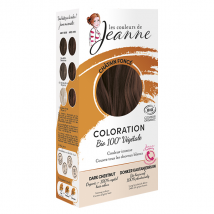 Les Couleurs de Jeanne Coloration Végétale Châtain Foncé 100g Bio et Vegan- -