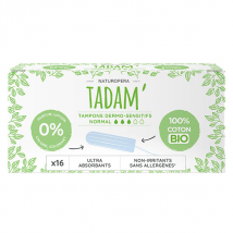 Tadam' Hygiène Féminine Tampon Dermo-Sensitif Normal Bio 16 unités