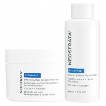 Neostrata Resurface Peel Renovateur à l'Acide Glycolique - 36 cotons + 60ml - Peeling - pour Peau Normale, Peau Mature, Peau Mixte