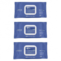 Uriage Bébé 1ère Lingettes Eau Nettoyante Visage Corps Lot de 3 x 70 unités