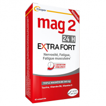 MAG 2 24H Extra Fort Magnésium Vitamine B6 Taurine 45 comprimés