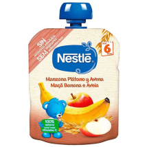 Naturnes Nestlé Bolsa de Frutas Manzana, Plátano y Avena 90 gr