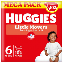 Huggies Little Movers Taglia 6 (15-30 kg) 102 unità
