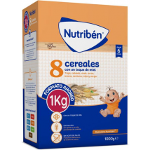 Nutribén Mingau 8 Cereais e Mel +6m 1000 gr Formato Poupança