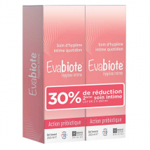 Besins Evabiote Gel Lavant Hygiène Intime Lot de 2 x 250ml