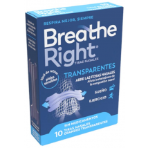 Breathe Right Clásicas Tiras Nasales Grandes 10 unidades