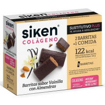 Siken Sustitutivo Plus Colágeno Barrita Vainilla 8 unidades