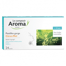 Le Comptoir Aroma Respir' Pastilles Gorge Citron Miel 24 pastilles Bio