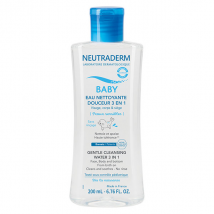 Neutraderm Baby Eau Nettoyante Douceur 3 en 1 200ml pour Peau Normale, Peau Sèche à Très Sèche