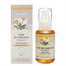 Haut-Ségala Les Huiles Végétales de Calendula Biologique 50ml pour Peau Atopique et/ou Réactive