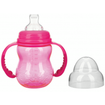 Borraccia da allenamento Nûby Tritan Bocca e collo larghi +6m 240 ml Rosa