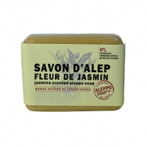 Tadé Savon Alep Fleur de Jasmin 100g pour Peau Intolérante, Peau Sèche à Très Sèche