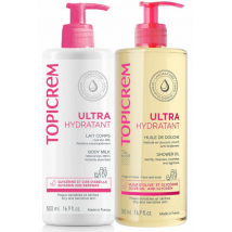 Topicrem UH Leche Corporal 500 ml + Aceite de Ducha 500 ml