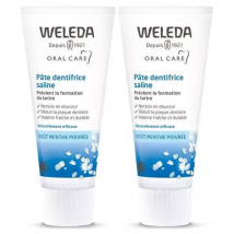 Weleda Soin Bucco-Dentaire Pâte Dentifrice Saline Lot de 2 x 75ml Bio et Vegan- -