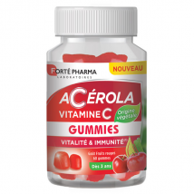 Forté Pharma Acérola Gummies Vitamine C 60 Gommes Energie Coup de fatigue