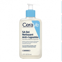 CeraVe SA Anti-Rugosités Gel Nettoyant 236ml - Apaisant et Anti-irritation, Hydratant -
