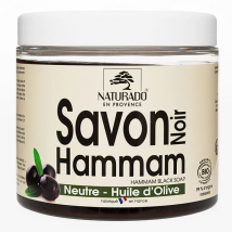 Naturado Savon Noir Hammam Bio 600ml - Action Chimique - pour Peau Normale