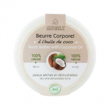 Haut-Ségala Beurre Corporel à l'Huile de Coco 120ml Bio pour Peau Sèche à Très Sèche