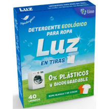 Luz Detergente Ecológico Ropa en Tiras 40 Lavados