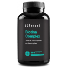 ZENement Biotina Complex con Selenio y Zinc 365 Comprimidos Veganas