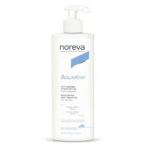 Noreva Aquareva Lait Corporel Hydratant 24H 400ml pour Peau Normale,Peau Sèche à Très Sèche