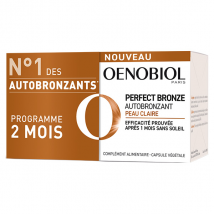 Oenobiol Perfect Bronze Autobronzant Peau Claire Lot de 2 x 30 gélules