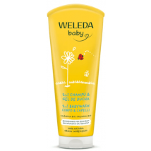 Shampoing et gel douche Weleda Baby au calendula 200 ml