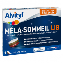 Alvityl Mela-Sommeil LIB + 5 plantes dès 18 ans 15 comprimés