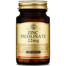 Solgar Zinc Picolinate 22 mg 100 Tablets
