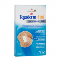 3M Tegaderm + Pad Pansement Transparent Stérile 5cm x 7cm 10 unités - Waterproof -