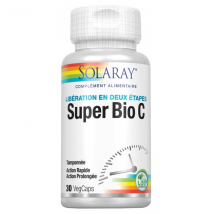 Solaray Super Bio C Tamponnée 500mg 30 capsules végétales
