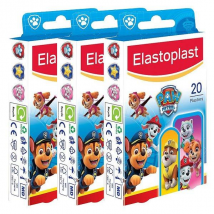 Elastoplast Enfant Pansement Pat'Patrouille Lot de 3 x 20 unités
