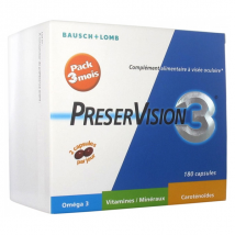 Bausch & Lomb Preservision 3 - 180 capsules - Cure 3 mois