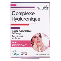 Nutrivie Complexe Hyaluronique 30 comprimés Vegan- -